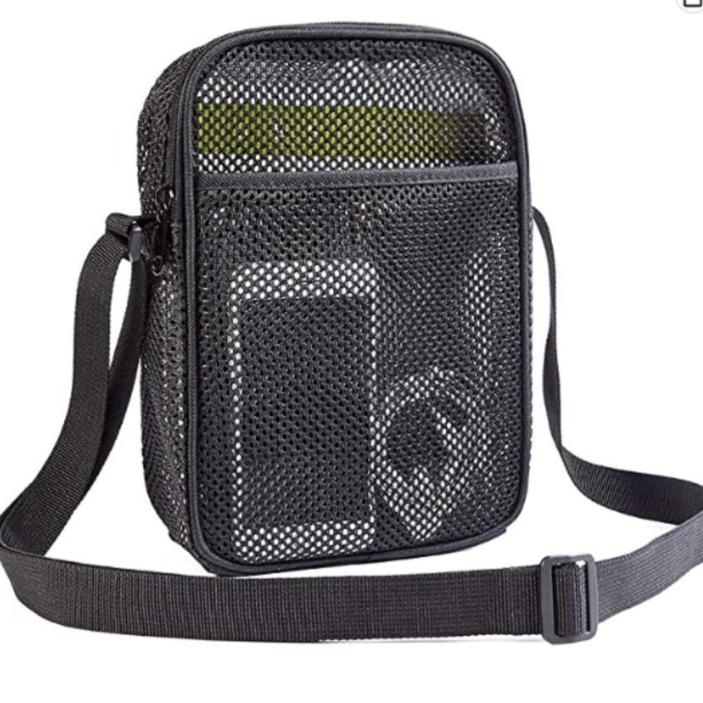 Clear  Mesh Transparent Crossbody Purse Handbag